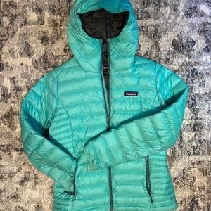 Patagonia Down Sweater Hoodie Mint M